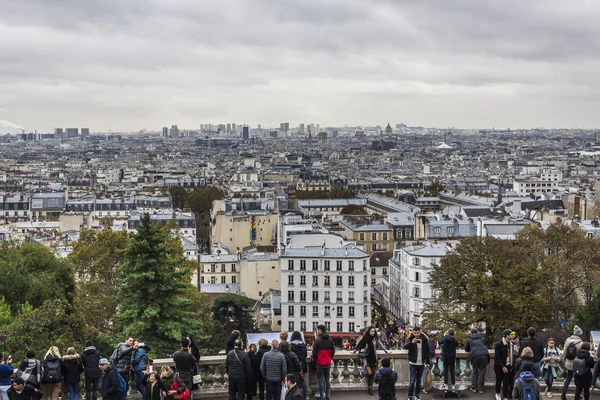 Blick Auf Paris Vom Montmartre Frankreich — Stockfoto