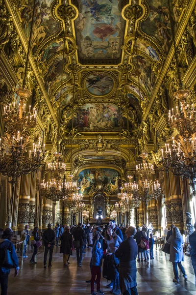 Die Goldene Decke Des Foyers Palais Garnier Paris Frankreich — Stockfoto