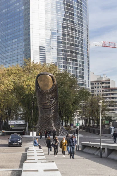 Hüvelykujját Nef Des Collines Arche Grande Arche Defense — Stock Fotó