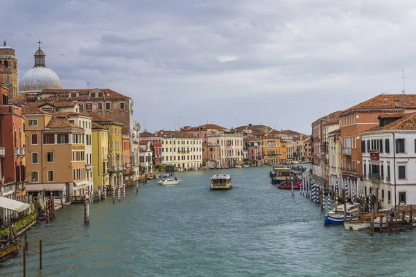 Vue Horizontale Grand Canal Partir Pont — Photo