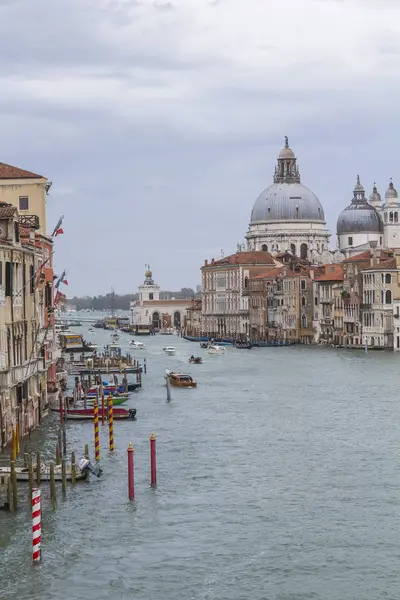 Gran Canal Santa Maria Della Salute Venecia Italia — Foto de Stock