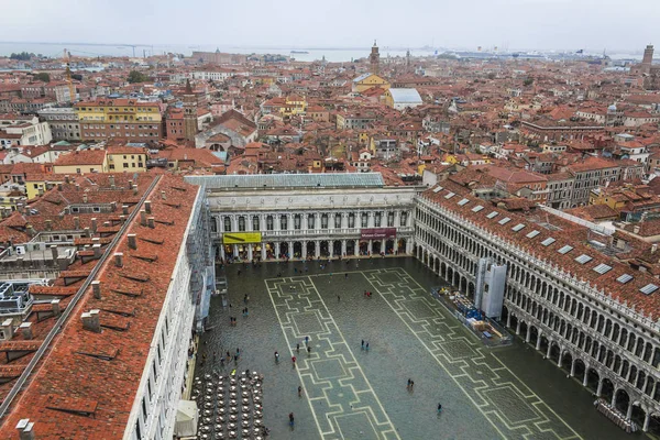 Cataclisma Piazza San Marco — Foto Stock