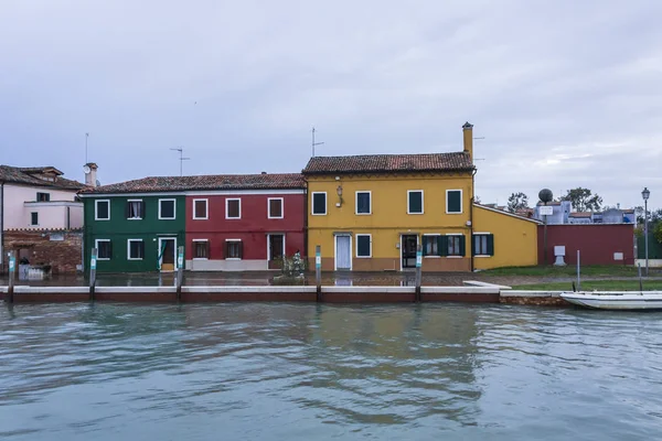 Coloraed Houses Way Burano — ストック写真