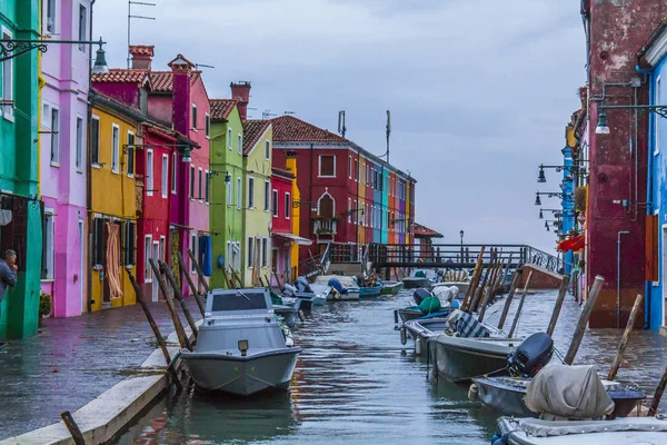 Острів Бурано Осінь 2018 Італія — стокове фото