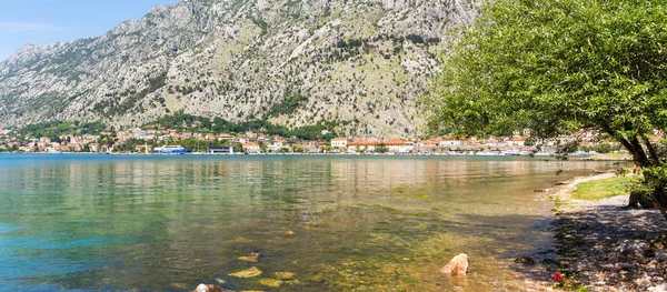Adriatic Sea Coastline Boka Kotor Bay City Kotor Mediterranean Summer — Stock Photo, Image