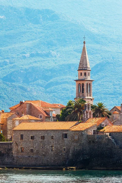 Nahaufnahme Alte Und Antike Stadt Budva Der Adriaküste Montenegro Hintergrund — Stockfoto