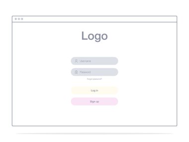 Ekranlar ve web kavramı vektör çizimi