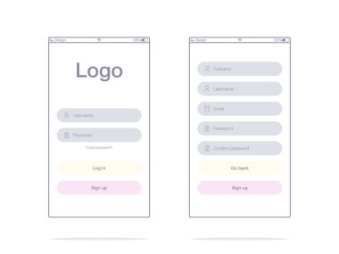 Ekranlar ve web kavramı vektör çizimi