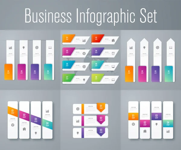 Set with infographics — Stock Vector