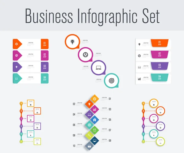 Set with infographics — Stock Vector