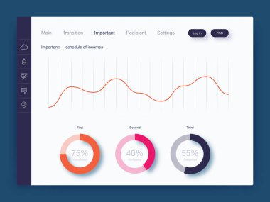 Pano Infographic şablonu modern tasarımı ile