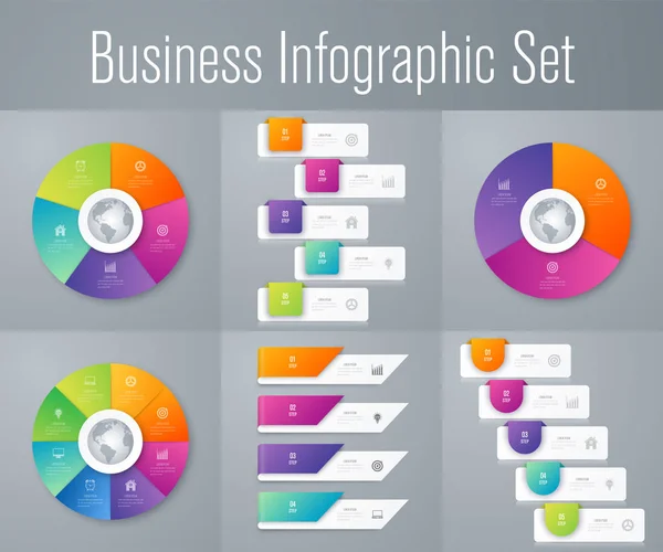 Set with infographics — Stock Vector