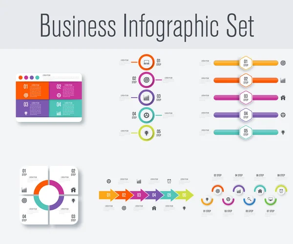 Set with infographics — Stock Vector