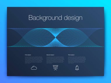 Fütüristik Kullanıcı arabirimi. UI teknoloji arka plan vektör