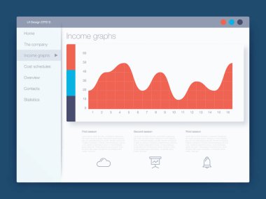 Pano Infographic şablonu ile modern UI tasarım