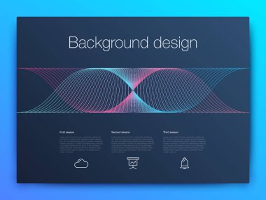 Fütüristik Kullanıcı arabirimi. UI teknoloji arka plan vektör