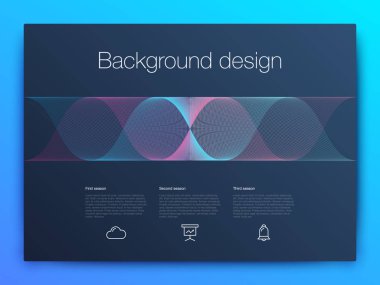 Fütüristik Kullanıcı arabirimi. UI teknoloji arka plan vektör