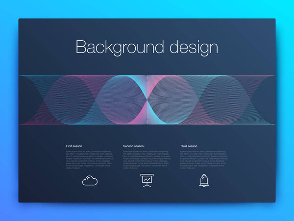 Futuristic user interface. UI Technology background vector