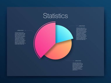 Pano Infographic şablonu modern tasarımı ile