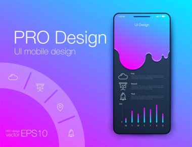 Cep telefonu kullanma analytics için. Hisse senedi vektör