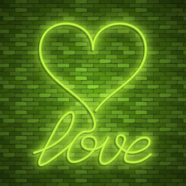 Happy Valentines Day. Neon. Wektor obrazów — Wektor stockowy