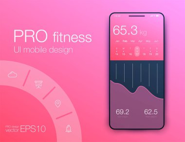 Tek bir seçenek ile Vektör grafik mobil infographics. Mobil uygulamalar, iş akışı düzeni, diyagram, banner, web tasarımı, 1 adımlı iş raporları oluşturmak için şablon