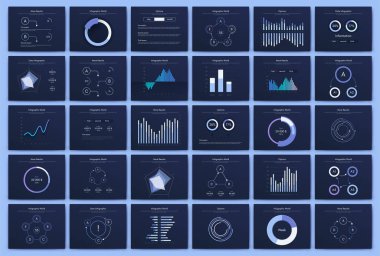 Büyük bir bilgi işleme elementleri seti. Bölüm 10. Broşür, web pankartı için bilgi