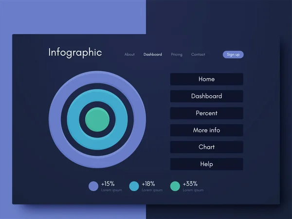 Infografica Grafica Vettoriale Modello Creazione Applicazioni Mobili Layout Del Flusso — Vettoriale Stock