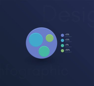 Vektör grafik bilgi grafikleri. Web uygulamaları yaratma şablonu, iş akışı düzeni, diyagram, pankart, modern tasarım, iş bilgileri. Stok vektörü