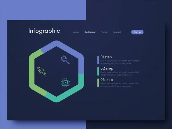 Infografías Gráficas Vectoriales Plantilla Para Crear Aplicaciones Móviles Diseño Flujo — Vector de stock