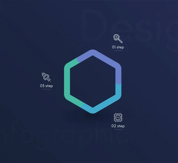 Infografías Gráficas Vectoriales Plantilla Para Crear Aplicaciones Web Diseño Flujo — Vector de stock