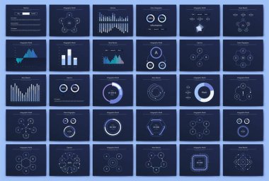 Büyük bir bilgi işleme elementleri seti. Bölüm 10. Broşür, web pankartı için bilgi
