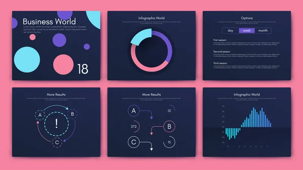 Set Mare Elemente Infografice Eps10 Vector Stoc Ilustrație Vectorială — Vector de stoc