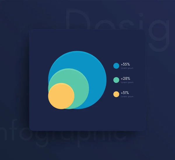 Graphismes Vectoriels Infographies Mobiles Avec Trois Options Modèle Pour Création — Image vectorielle