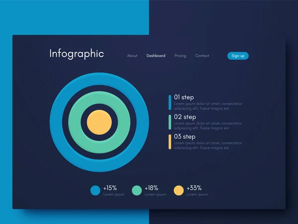 Vektorgrafik-Infografik mit sechs Optionen. Vorlage zur Erstellung mobiler Anwendungen, Workflow-Layout, Diagramm, Banner, Webdesign, Geschäftsberichte mit 6 Schritten. — Stockvektor