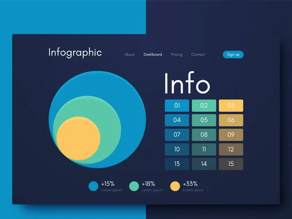 Vektorgrafik-Infografik mit sechs Optionen. Vorlage zur Erstellung mobiler Anwendungen, Workflow-Layout, Diagramm, Banner, Webdesign, Geschäftsberichte mit 6 Schritten. — Stockvektor