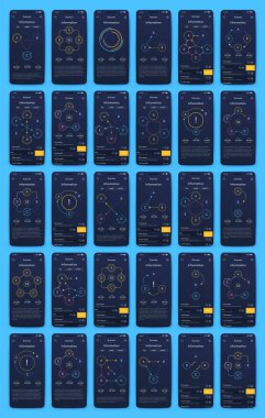 İş broşürleri için modern bilgi vektör unsurları. Web sitesinde, şirket broşürlerinde, reklamlarda ve pazarlamada kullan..