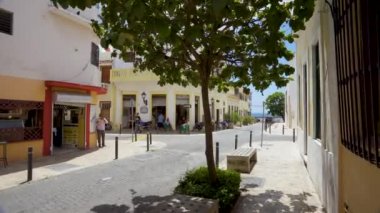 Hostos sokağı, sömürge bölgesi, Dominik Cumhuriyeti 'nin başkenti, Santo Domingo