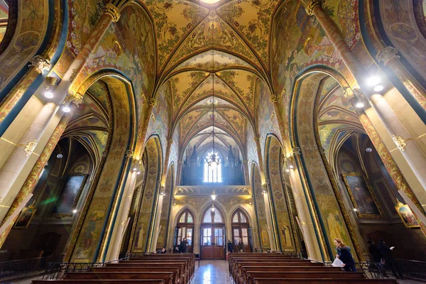 Prague Czech Republic March 2018 Neo Gothic Interior Basilica Peter — Stock Photo, Image