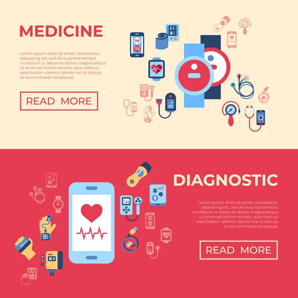 Icônes Capteur Santé Vectoriel Numérique Réglées Avec Dessin Simple Ligne — Image vectorielle