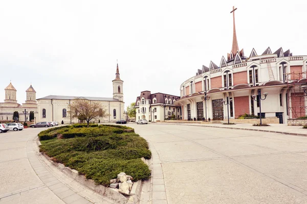 Arhitecture Old Catholic Cathedral Assumption Mary Church Iasi Romania — Stock Photo, Image