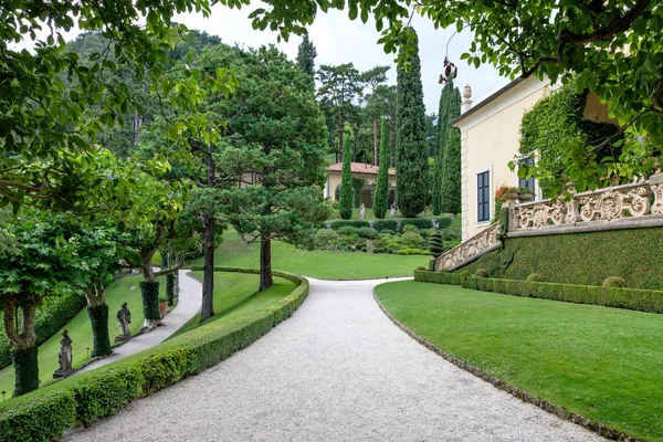 Villa del Balbianello green garden. Lenno, Italy