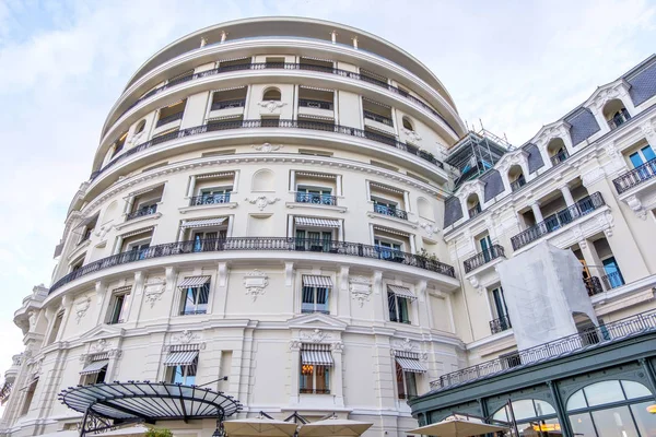 Facciata Dell Hotel Paris Tramonto Vista Dal Basso Monte Carlo — Foto Stock