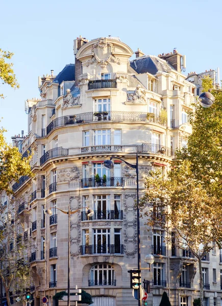 Κατοικίες Κτίριο Μπαρόκ Στυλ Στο Παρίσι Γαλλία — Φωτογραφία Αρχείου