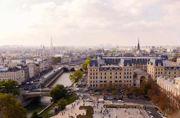 Plaza Notre Dame París Vista Desde Arriba Francia — Foto de Stock