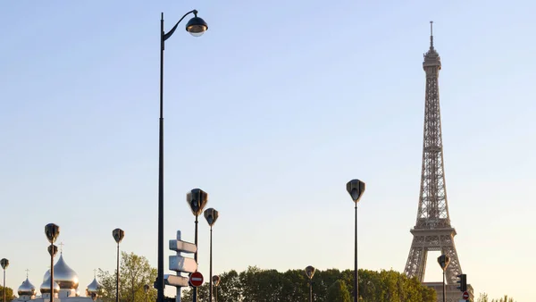 Torre Eiffel Centro Spirituale Culturale Russo Ortodosso Parigi Francia — Foto Stock