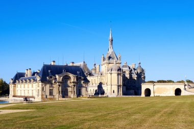 Chantilly kale ve conde müze görünümünü. Chantilly, Fransa