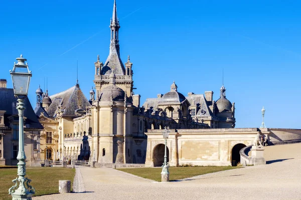 Vista Del Castillo Chantilly Museo Conde Chantilly Francia —  Fotos de Stock