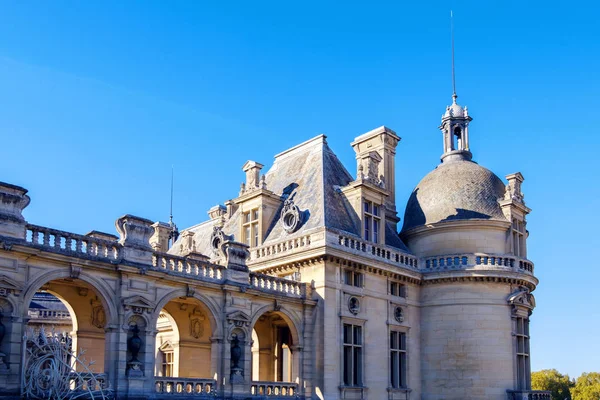 Uitzicht Het Kasteel Van Chantilly Museum Van Conde Chantilly Frankrijk — Stockfoto