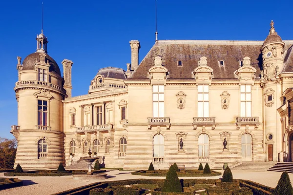 Uitzicht Het Kasteel Van Chantilly Museum Van Conde Chantilly Frankrijk — Stockfoto